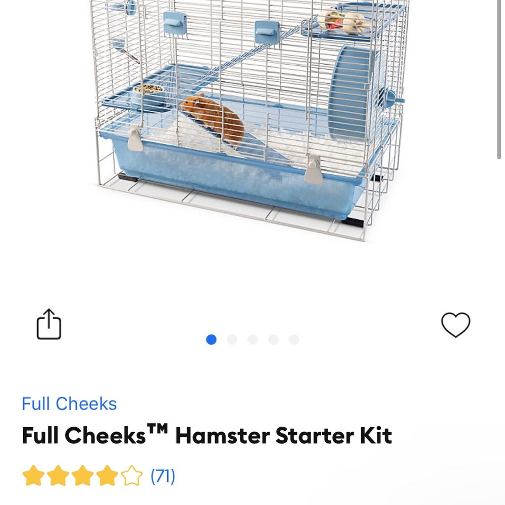 Full cheeks hamster cage